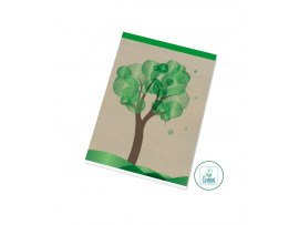 Blok šitý recyklovaný - A5 / čtvereček Blok šitý recyklovaný - A5 / čtvereček