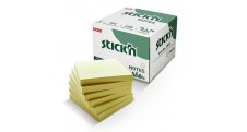 Samolepicí bločky Stick´n by Hopax FSC - 76 x 76 mm / 6 x 100 lístků / pastelově žlutá