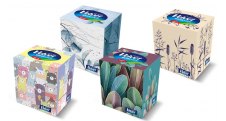 Kapesníčky papírové Velvet Cube - třívrstvé / 56 ks
