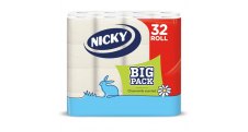 Papír toaletní BiG PACK s vůní kamilky a potiskem 3-vrstvý / 32 ks