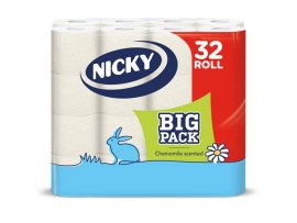 Papír toaletní BiG PACK s vůní kamilky a potiskem 3-vrstvý / 32 ks