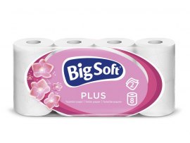 Papír toaletní Big Soft Plus 2-vrstvý / 8 ks
