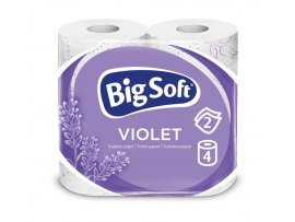 Papír toaletní Big Soft Violet - dvouvstvý / bílá