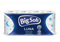 Papír toaletní Big Soft Luna 3-vrstvý / 8 ks Papír toaletní Big Soft Luna 3-vrstvý / 8 ks