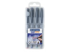 Popisovač Centropen Permanent OHP 2634 / sada 4 ks