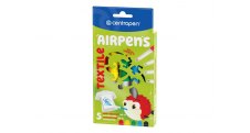 Foukací fixy Centropen AirPens TEXTILE 1539 - na textil / sada 5 ks