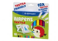 Foukací fixy Centropen AirPens TEXTILE 1539 - na textil / sada 10 ks
