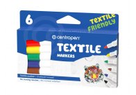 Značkovač Centropen 2739 na textil - sada 6 ks
