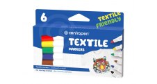 Značkovač Centropen 2739 na textil - sada 6 ks