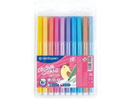 Popisovače Centropen PASTEL 7550/10 - sada 10 ks