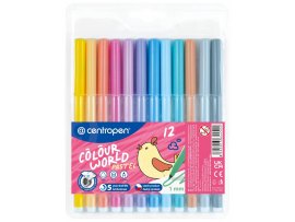 Popisovače Centropen PASTEL 7550/12 - sada 12 ks