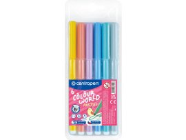 Popisovače Centropen PASTEL 7550/6 - sada 6 ks