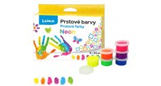 Prstové barvy  LUMA Neon - 6 barev
