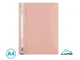 Rychlovazač A4 plastový LUMA - pastelová růžová