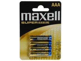 Baterie Maxell Super Alkaline - baterie mikrotužková AAA / 4ks
