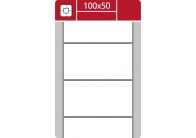 Etikety pro termotransferové tiskárny - 100 x 50 mm / 2000 etiket na kotouči