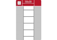 Etikety pro termotransferové tiskárny - 50 x 30 mm / 3000 etiket na kotouči