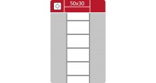 Etikety pro termotransferové tiskárny - 50 x 30 mm / 3000 etiket na kotouči