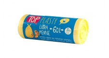Pytle do koše na tříděný odpad - 60L / 30 ks / 10 my / žluté