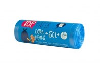 Pytle do koše na tříděný odpad - 60L / 30 ks / 10 my / modré
