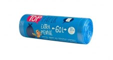 Pytle do koše na tříděný odpad - 60L / 30 ks / 10 my / modré