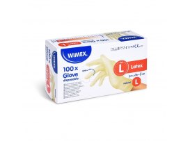Ochranné rukavice latexové - nepudrované / velikost L / 100 ks