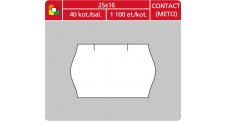Etikety do etiketovacích kleští - 25 x 16 mm Contact / bílá