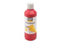 Prstové barvy Creall Happy - červená / 250 ml