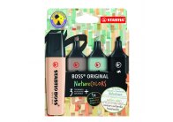 Zvýrazňovač STABILO® BOSS ORIGINAL NatureCOLORS / sada 4 ks
