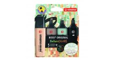 Zvýrazňovač STABILO® BOSS ORIGINAL NatureCOLORS / sada 4 ks