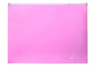 Spisové desky na zip CONCORDE - A4 / pastelová růžová