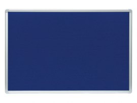 Tabule filcová v hliníkovém rámu ARTA - 90 x 120 cm / modrá
