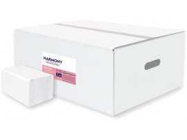 Toaletní papír skládaný Harmony Professional - bílá / 250 ks Toaletní papír skládaný Harmony Professional - bílá / 250 ks