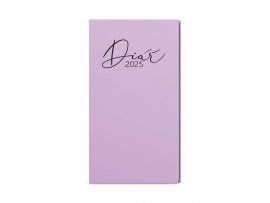 Diář PASTEL - týdenní kapesní / fialová