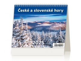 Kalendář stolní MINI České a slovenské hory / SM09