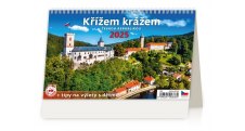 Kalendář stolní obrázkový Křížem krážem ČR / S23