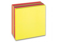 Samolepicí bločky Concorde kostky neonové - 76 mm x 76 mm / 400 lístků