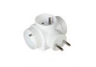 Rozbočovací zásuvka 220 V / 3x10A - 3 zásuvky / kulatá
