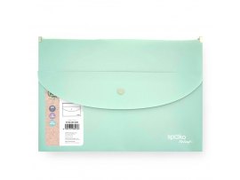 Spisové desky se zipemSpoko ReLeaf Soft touch - A5+ / mentolová Spisové desky se zipemSpoko ReLeaf Soft touch - A5+ / mentolová