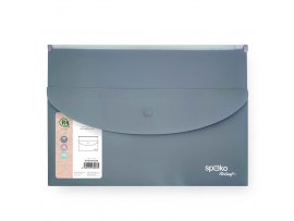 Spisové desky se zipemSpoko ReLeaf Soft touch - A4+ / šedomodrá Spisové desky se zipemSpoko ReLeaf Soft touch - A4+ / šedomodrá