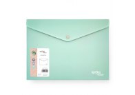Spisové desky s drukem Spoko ReLeaf Soft touch - A4 / mentolová