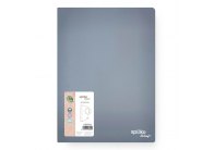 Pořadač A4 kroužkový Spoko ReLeaf Soft touch - 4-kroužek / šedomodrá