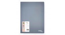 Pořadač A4 kroužkový Spoko ReLeaf Soft touch - 4-kroužek / šedomodrá