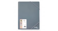Spisové desky A4 Spoko ReLeaf Soft touch - šedomodrá
