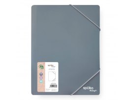 Spisové desky A4 Spoko ReLeaf Soft touch - šedomodrá