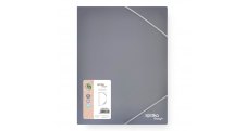 Box na spisy A4 Spoko ReLeaf Soft touch s gumou - šedomodrá