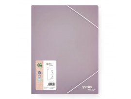 Box na spisy A4 Spoko ReLeaf Soft touch s gumou - levandulová