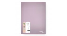 Pořadač A4 kroužkový Spoko ReLeaf Soft touch - 4-kroužek / levandulová