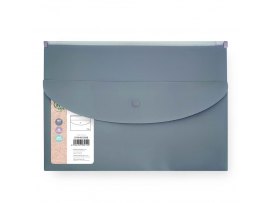Spisové desky se zipemSpoko ReLeaf Soft touch - A5+ / šedomodrá Spisové desky se zipemSpoko ReLeaf Soft touch - A5+ / šedomodrá