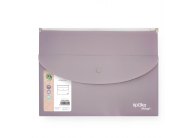 Spisové desky se zipemSpoko ReLeaf Soft touch - A4+ / levandulová